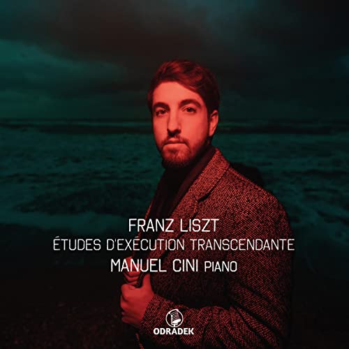 CD cover featuring pianist Manuel Cini and text “Franz Liszt.”