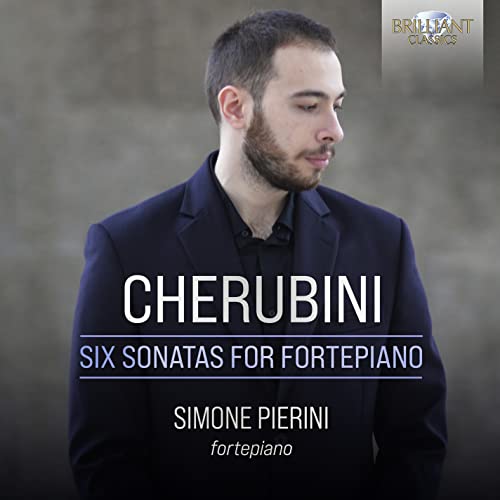 CD cover featuring a portrait of a man and the composer Cherubini.