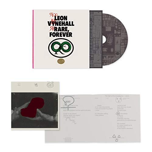Leon Vynehall "Rare, Forever" CD packaging with abstract cover art and inserts.
