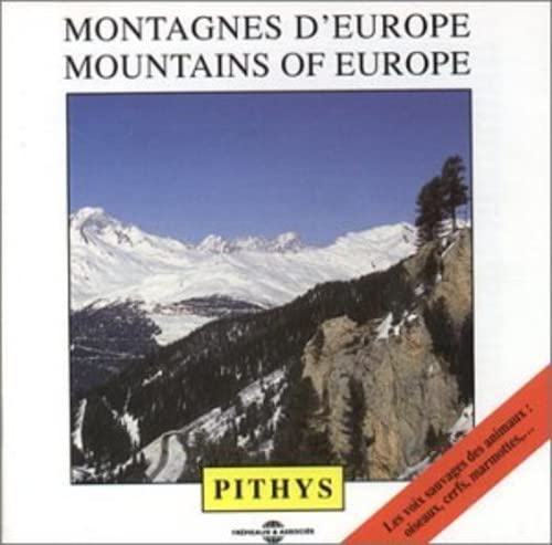 CD cover with snowy European mountains and dark evergreen forest.