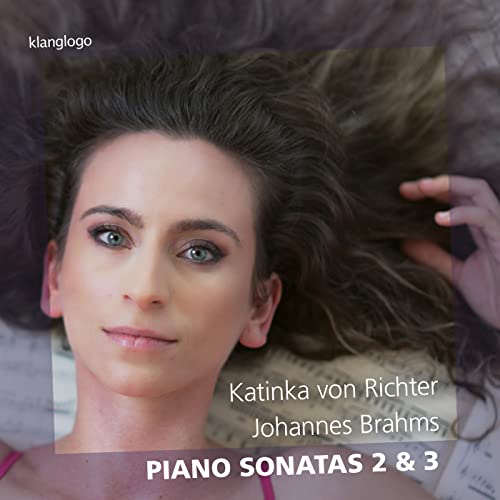 CD cover featuring pianist Katinka von Richter with sheet music background.