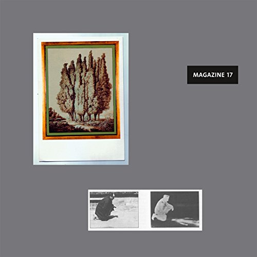 A vinyl record sleeve with a picture of trees and two small black-and-white photographs.