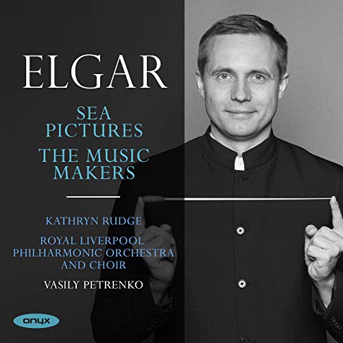 CD cover featuring portrait of conductor Vasily Petrenko and text "Elgar".