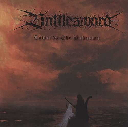 Battlesword album cover: dark, fiery landscape with silhouetted figures.