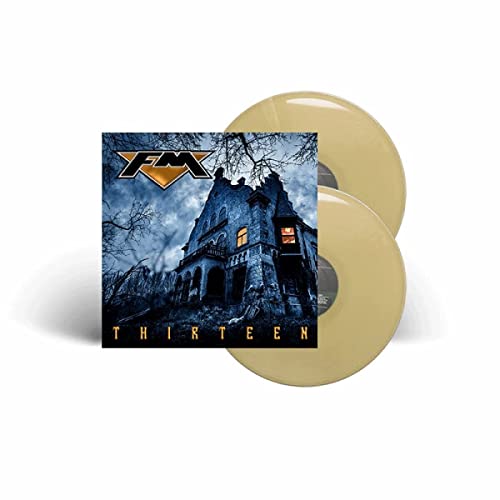 FM "Thirteen" vinyl record with a castle cover and gold discs.
