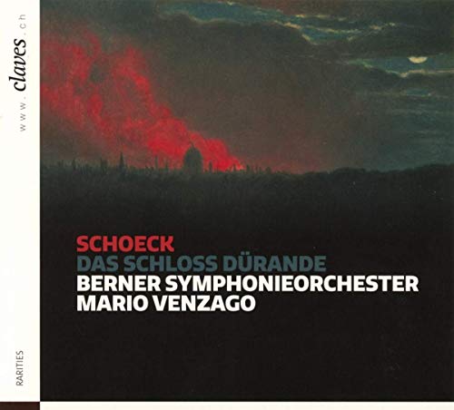 A CD cover featuring a dark landscape painting with red clouds and white text.