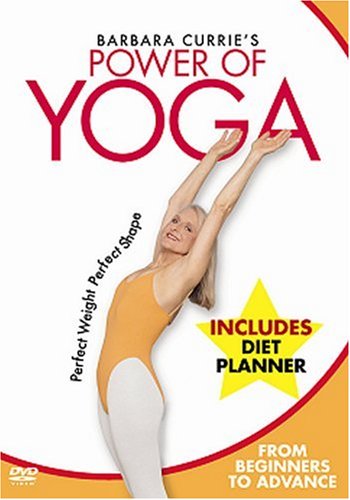 DVD cover featuring a woman in a yoga pose, wearing orange and white clothing.