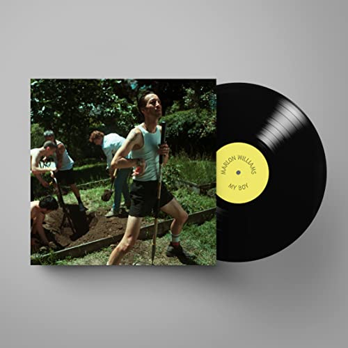 Vinyl record and album cover featuring a man digging in a garden.