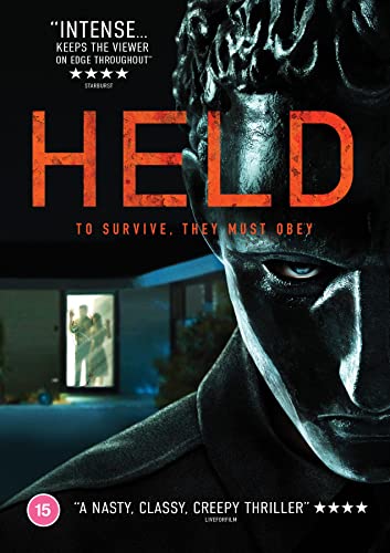 DVD cover for the thriller film "Held" featuring a shadowed face.