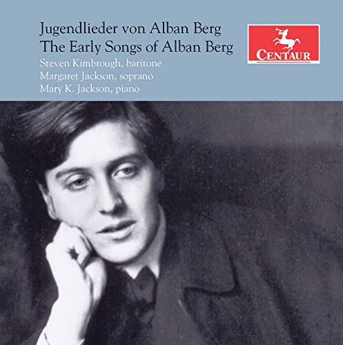 CD cover featuring a black and white portrait of composer Alban Berg.