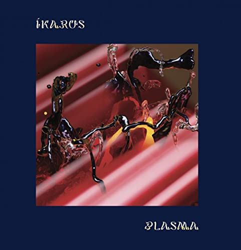 CD cover for Ikarus - Plasma, featuring abstract dark liquid shapes.