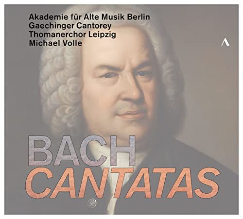 CD cover featuring portrait of Michael Volle with "Bach Cantatas" text.