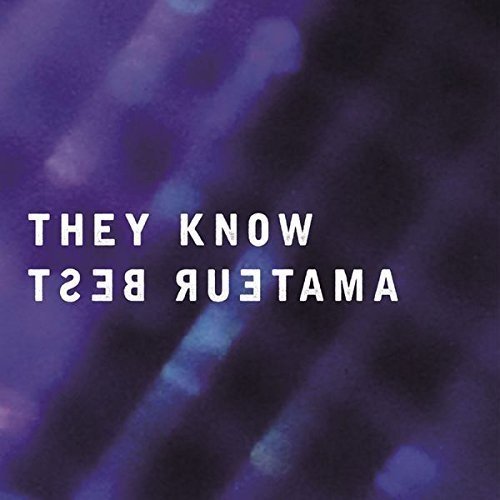 Vinyl record cover with purple abstract background and white text.