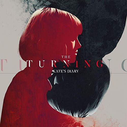 "Album cover for 'The Turning: Kate's Diary' featuring dual-profiled woman in red and black."