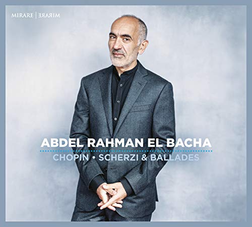 CD cover featuring pianist Abdel Rahman El Bacha in a suit.