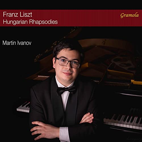 CD cover featuring pianist Martin Ivanov and a grand piano.