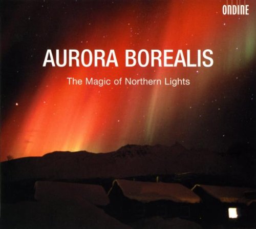 CD cover featuring the Northern Lights over silhouetted tents and mountains at night.
