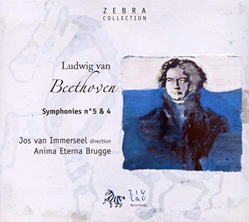 CD cover featuring a portrait of Ludwig van Beethoven in blue tones.