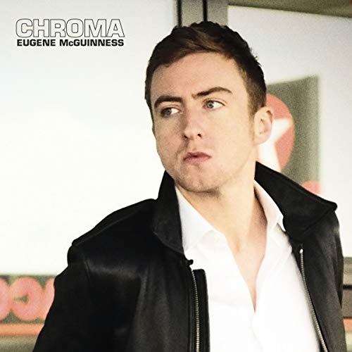 Album cover for Eugene McGuinness’s “Chroma” featuring a portrait of the artist.