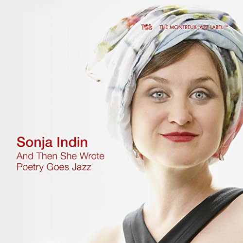 Woman with floral headwrap, album cover for Sonja Indin’s “And Then She Wrote.”