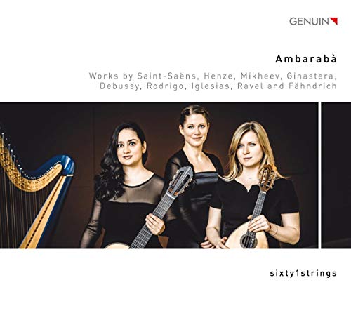 CD cover featuring three women with a harp and guitars.