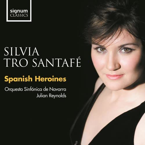 CD cover featuring portrait of Silvia Tro Santafe, a classical musician.