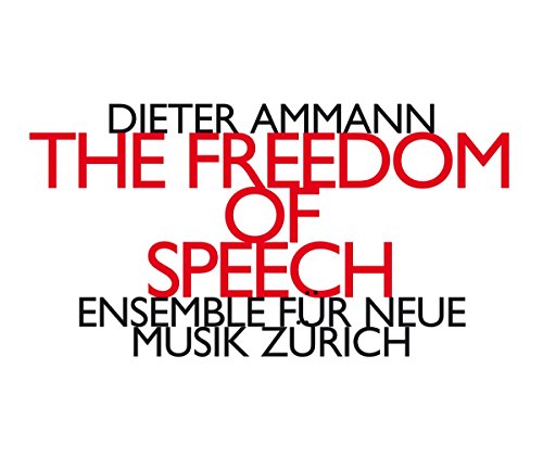 "Album cover with 'The Freedom of Speech' in red on a white background."