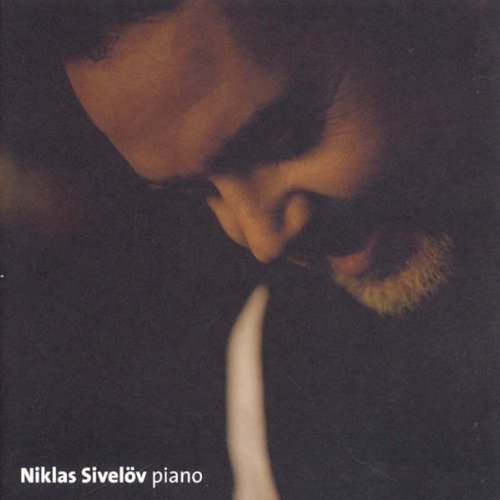 A man with a beard is looking down, with the text "Niklas Sivelov piano".
