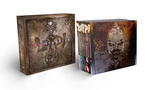 Lordi’s “Lordiversity” CD set: a slipcase with seven digisleeves.