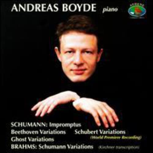 CD cover featuring pianist Andreas Boyde, black background, text details.