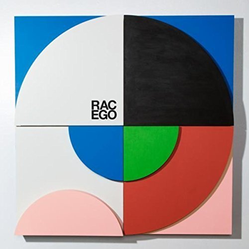 Rac Ego vinyl record cover: geometric shapes in blue, black, green, and red.