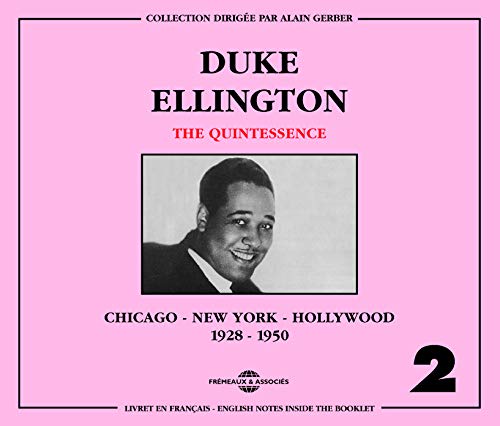 CD cover for Duke Ellington’s “The Quintessence” featuring a portrait.