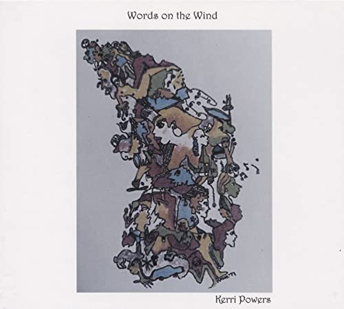 CD cover for “Words on the Wind” by Kerri Powers, abstract art.