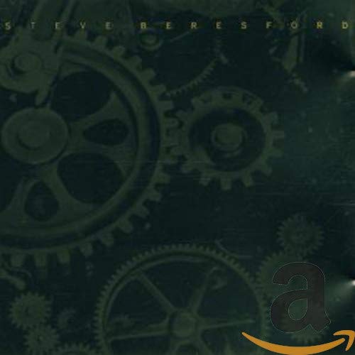 "CD cover with interlocking gears on dark background, artist name 'Steve Beresford' in yellow."