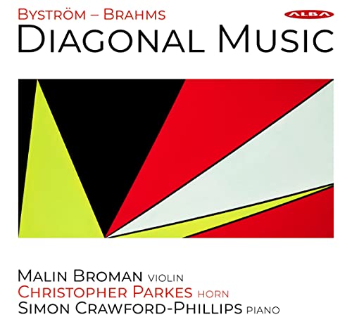 CD cover with abstract geometric design in red, yellow, and white.