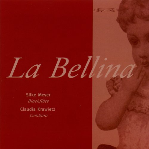 Red and pink CD cover with cherub image and "La Bellina" title.