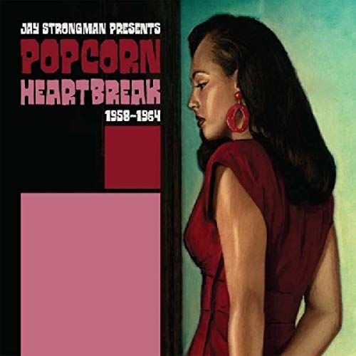 Vinyl album cover featuring a woman in a red dress against a green background.