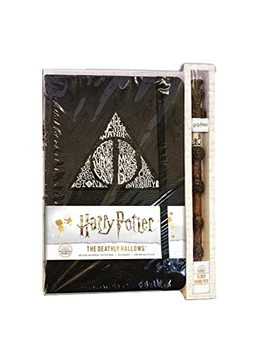 Harry Potter: Deathly Hallows Hardcover Ruled Journal: With Pen