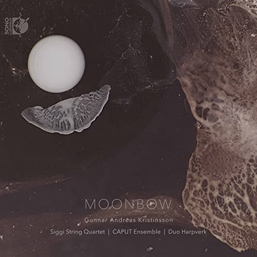 CD cover: dark abstract background with a bright orb and leaf-like shape.