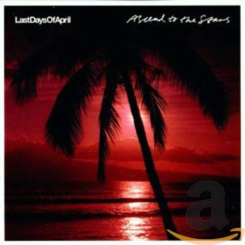 CD cover: silhouetted palm trees against a vibrant red sunset.