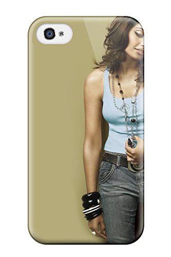 Phone case featuring a portrait of a woman with long brown hair.