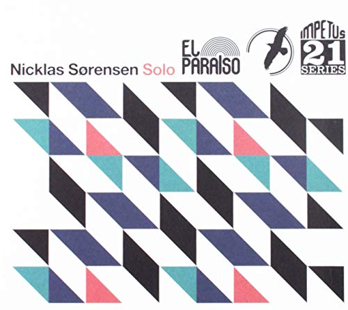 CD cover for Nicklas Sørensen’s “Solo” with geometric, colorful triangles.