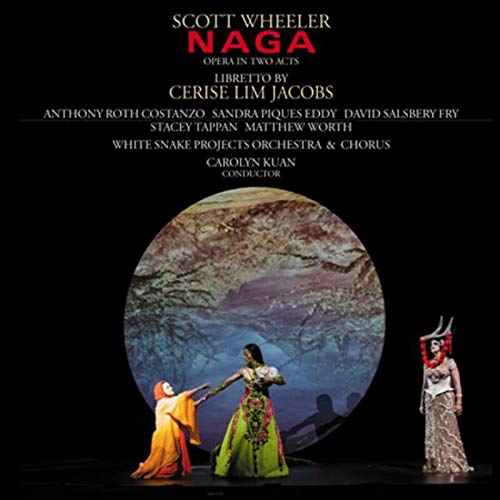 "CD cover featuring three women on stage, with opera title and artist names."