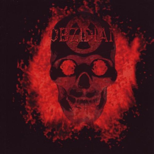 A red skull with the word "Obzidian" on a black background.