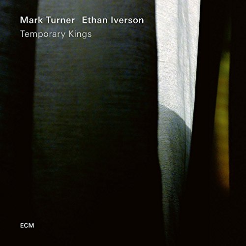 "Album cover with dark curtain and white drape, featuring 'Temporary Kings' title and artist names."
