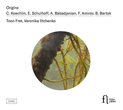 "CD cover with a circular image of yellow twigs and dark object on white background."