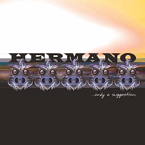 Album cover for Hermano’s “Only A Suggestion” featuring pig skulls.