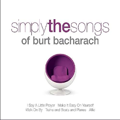 CD cover for Burt Bacharach’s “Simply Bacharach” with purple chair graphic.