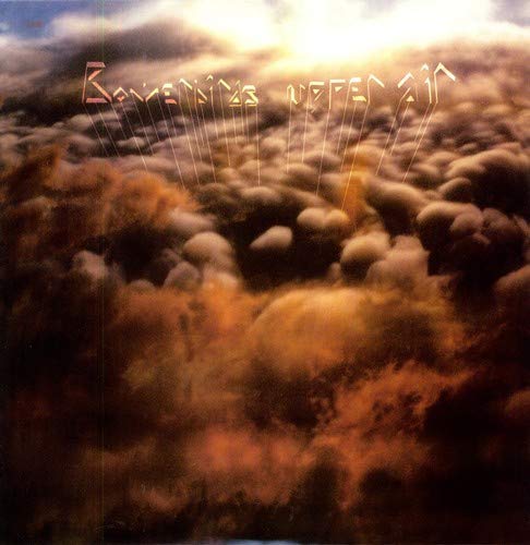 Album cover for Bowerbirds’ “Upper Air” featuring clouds and bright sunlight.