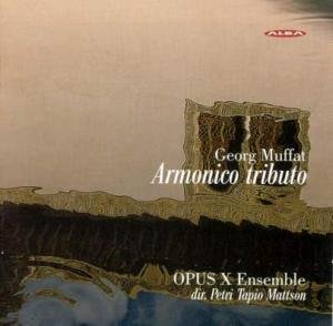 CD cover for "Armonico tributo" by Georg Muffat and Opus X Ensemble.